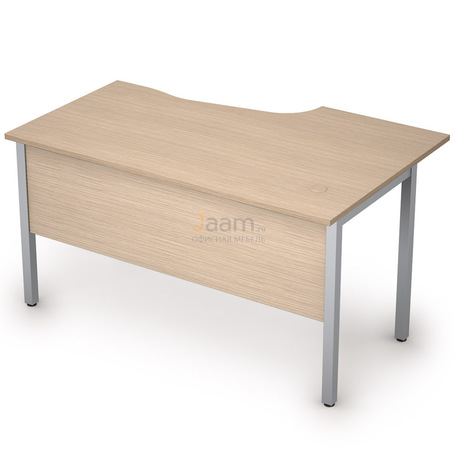 Мебель для персонала Стол криволинейный на металлических опорах левый 2МД.122