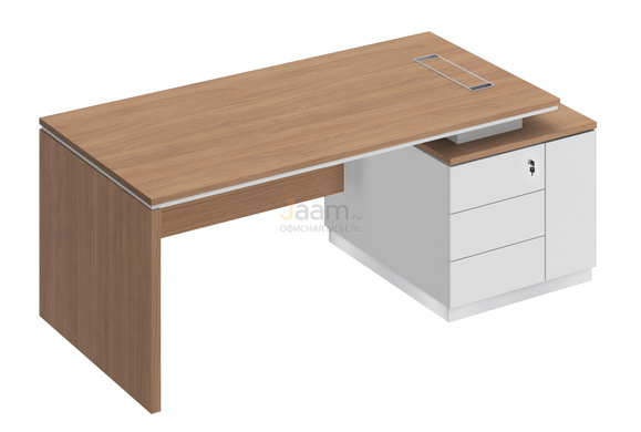 Кабинет руководителя Стол на опорной тумбе правый СИ 111пр
