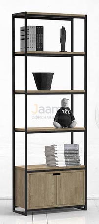 Мебель для персонала Стеллаж средний с ящиком METALFRAME OAK 4