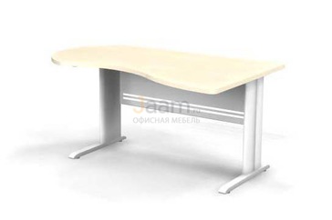 Мебель для персонала Стол асимметричный правый на L-образном каркасе B102/1