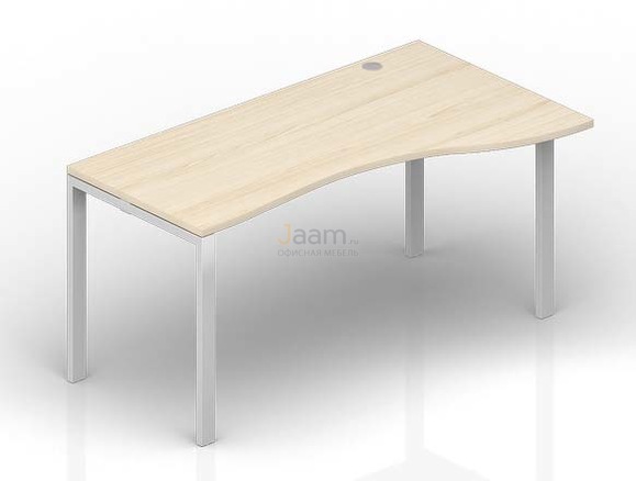 Мебель для персонала Стол "Волна" правый(1 громмет) STG129DV