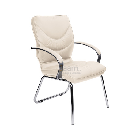 Кресло LEEDS CHROME D кожа+кож.зам.