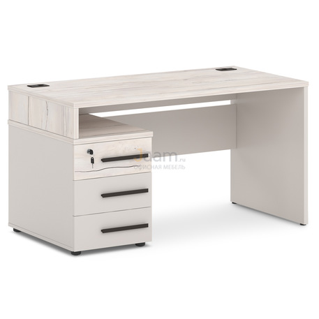 Мебель для персонала Стол с опорной тумбой левый T-22л