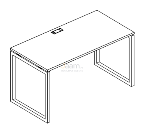 Мебель для персонала Стол письменный на металлокаркасе QUATTRO Б4 022 БП