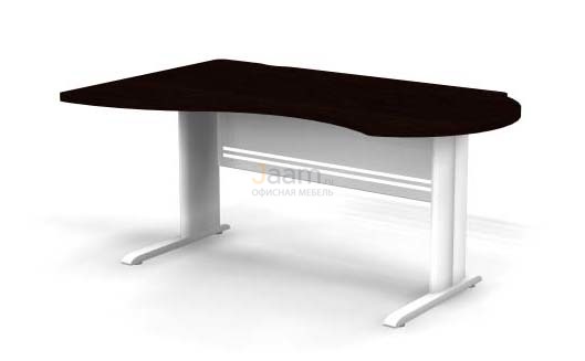 Мебель для персонала Стол асимметричный левый на L-образном каркасе B105/1