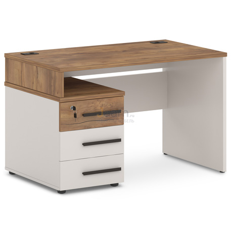 Мебель для персонала Стол с опорной тумбой левый T-21л