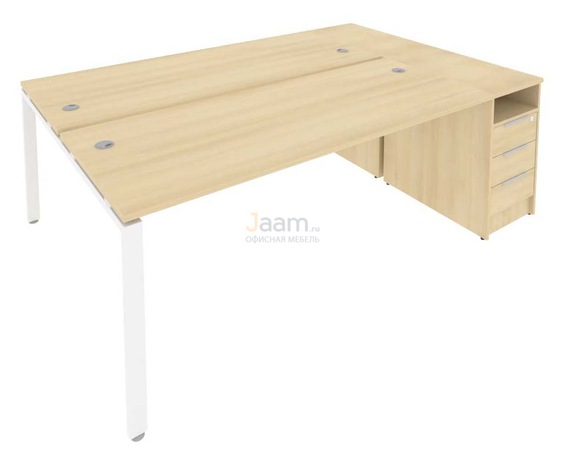 Мебель для персонала Рабочая станция с опорной тумбой Б.РС-СТП-2.5