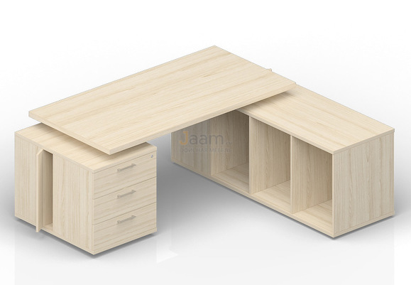 Кабинет руководителя Стол на 2-х опорных тумбах правый NR200T3TSD