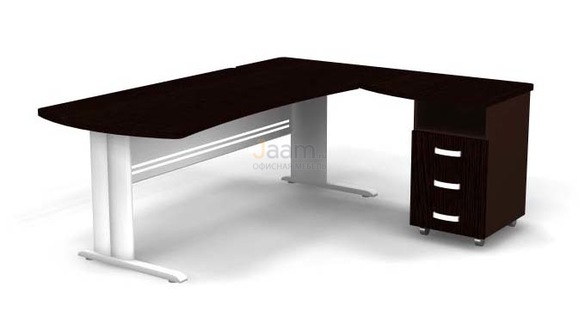 Мебель для персонала Угловое рабочее место на L-обр. каркасе правое B184/1