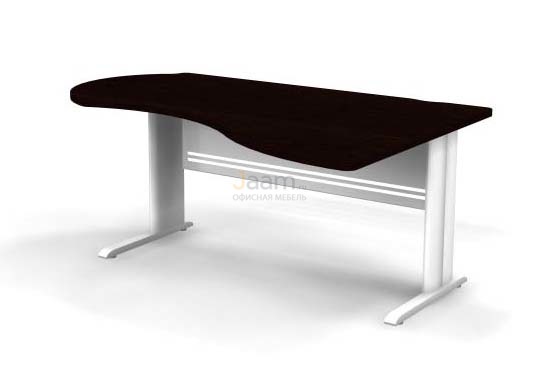Мебель для персонала Стол асимметричный правый на L-образном каркасе B108/1