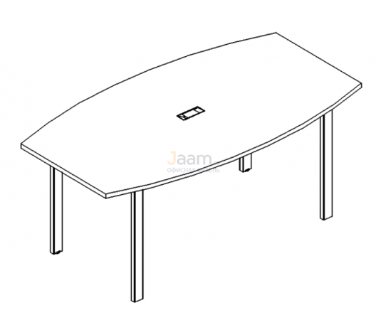 Стол Стол для переговоров фигурный на металлокаркасе UNO Б1 111 БП