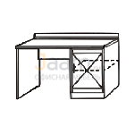 Мебель для гостиниц Стол письменный с тумбой под минибар правый ГР 621 ОАТ