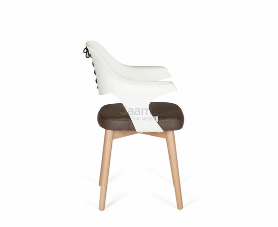 Кресло COOL CX0809M бело-коричневый