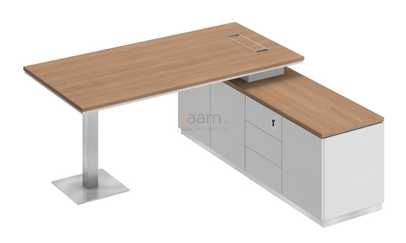 Кабинет руководителя Стол на опорной тумбе правый СИ 101пр