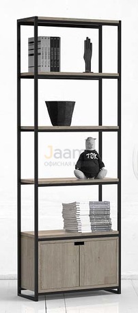 Мебель для персонала Стеллаж средний с ящиком METALFRAME OAK 4