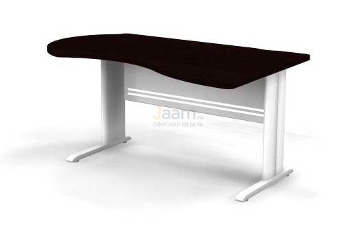 Мебель для персонала Стол асимметричный правый на L-образном каркасе B102/1