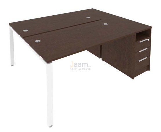 Мебель для персонала Рабочая станция с опорной тумбой Б.РС-СТП-2.3