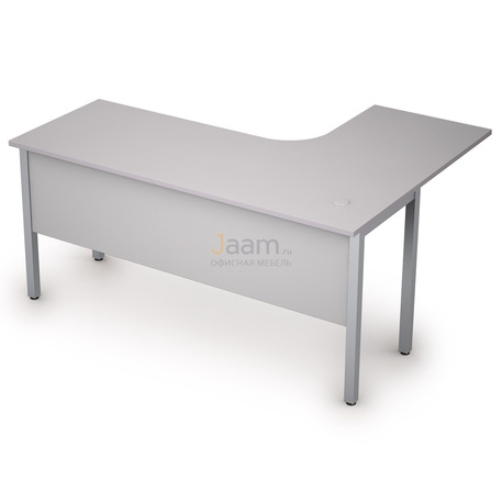 Мебель для персонала Стол криволинейный на металлических опорах левый 2МД.132