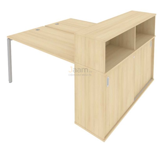 Мебель для персонала Рабочая станция с опорным шкафом-купе Б.РС-СШК-2.3