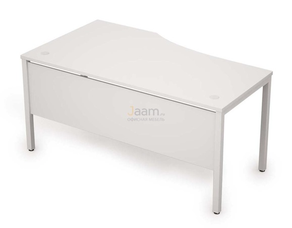 Мебель для персонала Стол криволинейный с экраном из ДСП правый 6МД.021