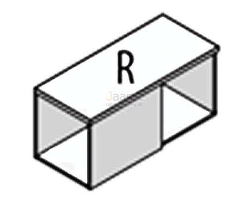 Мебель для персонала Офисная тумба подвесная укороченная Z-9 R/L