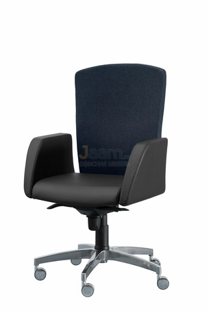 Кресло Сигма/Д комбиниров. кожа нестандарт/база алюминий