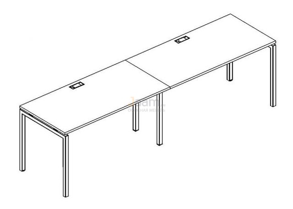 Мебель для персонала Рабочая станция на металлокаркасе DUE Б2 013-2 БП