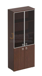 Кабинет руководителя Офисный шкаф для документов со стекл. тонир. дверьми в рамке ККС 306