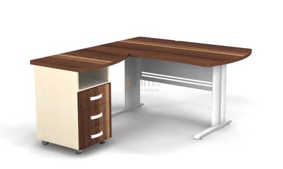 Мебель для персонала Угловое рабочее место на L-обр. каркасе левое B175/1