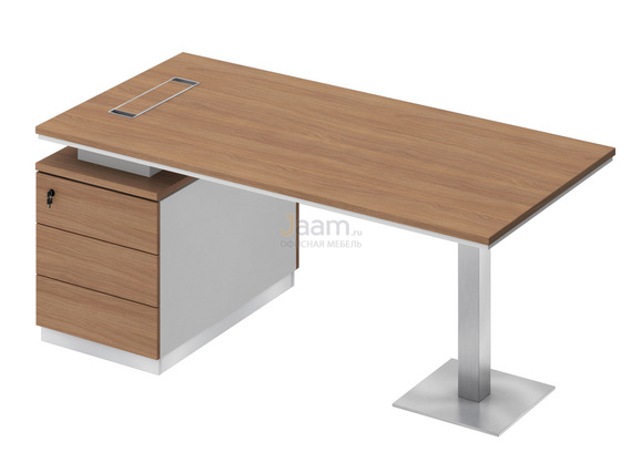Кабинет руководителя Стол на опорной тумбе левый СИ 103л