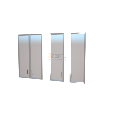 Кабинет руководителя Комплект стеклянных дверей в алюминиевой рамке К-981