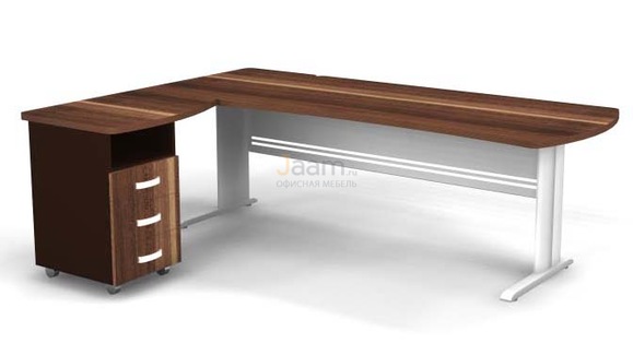 Мебель для персонала Угловое рабочее место на L-обр. каркасе левое B193/1