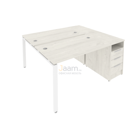 Мебель для персонала Рабочая станция с опорной тумбой Б.РС-СТП-2.2