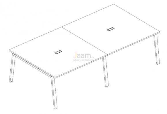 Стол Стол для переговоров на металлокаркасе TRE Б3 132-2 БП