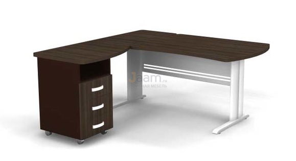 Мебель для персонала Угловое рабочее место на L-обр. каркасе левое B199/1