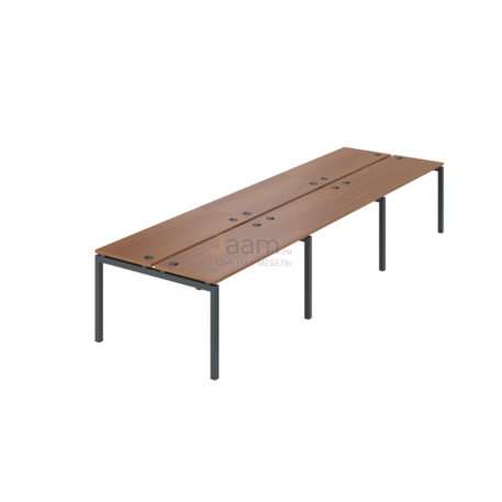 Мебель для персонала Бенч двойной на 6 рабочих мест АМБ-003.60-6