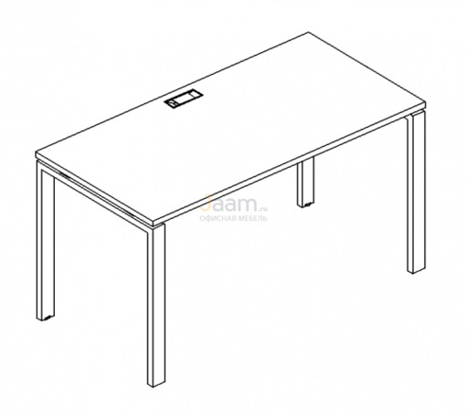 Мебель для персонала Стол письменный на металлокаркасе UNO Б1 026 БП