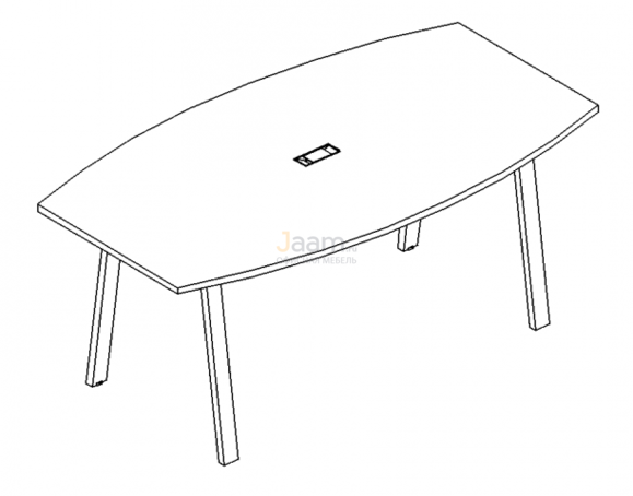 Стол Стол для переговоров на металлокаркасе TRE Б3 113 БП