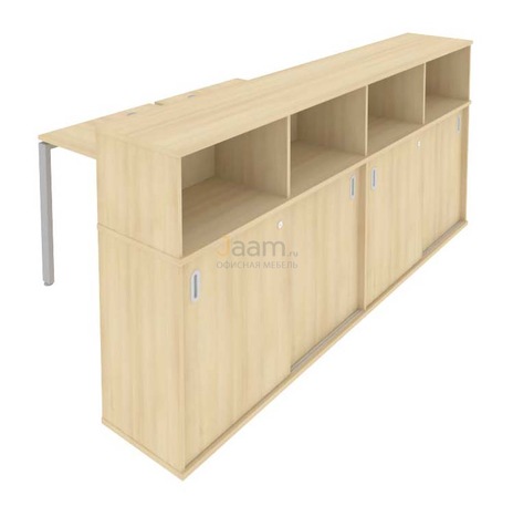 Мебель для персонала Рабочая станция с опорным шкафом-купе Б.РС-СШК-4.1