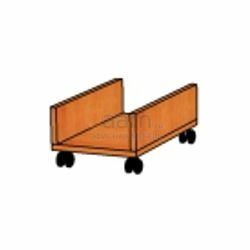 Мебель для персонала Подставка под системный блок на колесах ПФ009