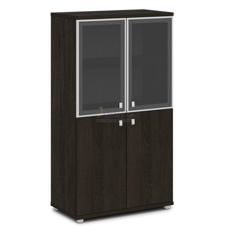 Мебель для персонала Шкаф стеклом в алюминиевом профиле V-666