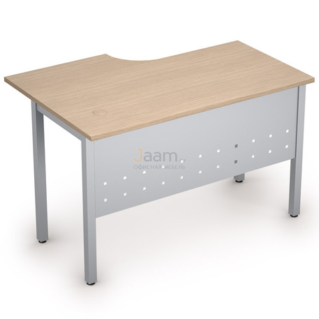 Мебель для персонала Стол криволинейный на металлических опорах правый 2МК.144