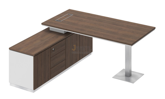 Кабинет руководителя Стол на опорной тумбе левый СИ 101л