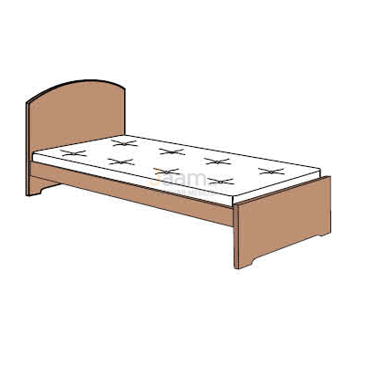 Мебель для гостиниц Кровать сдвигающаяся с матрасом R5539