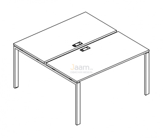 Мебель для персонала Рабочая станция на металлокаркасе UNO Б1 175 БП